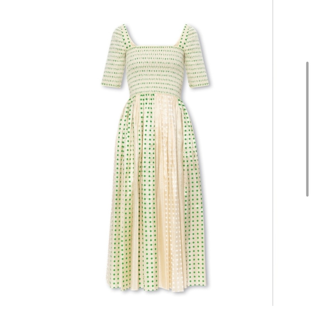 Tory Burch Silk Smocked Dress - Picture 3 of 3